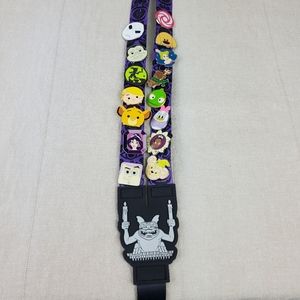 Disney Lanyard With Enamal Pins Collectable